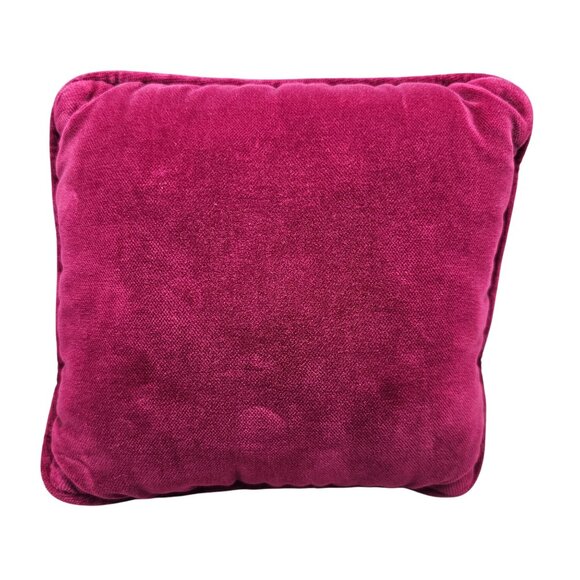 Vintage Needlepoint Petit Point Bird on Branch w/Leaves Throw Pillow 8" x 8" - Picture 2 of 12